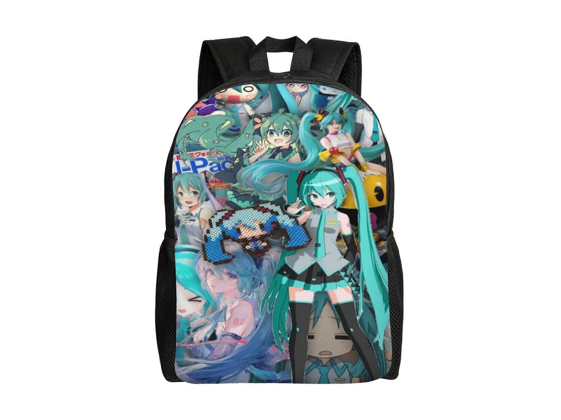 Mochila Hatsune Miku R180 Para Escola E Trabalho, Leve E À Prova Dágua, Mochila Estilosa Para Estudantes E Adultos H180 Olysi Shop