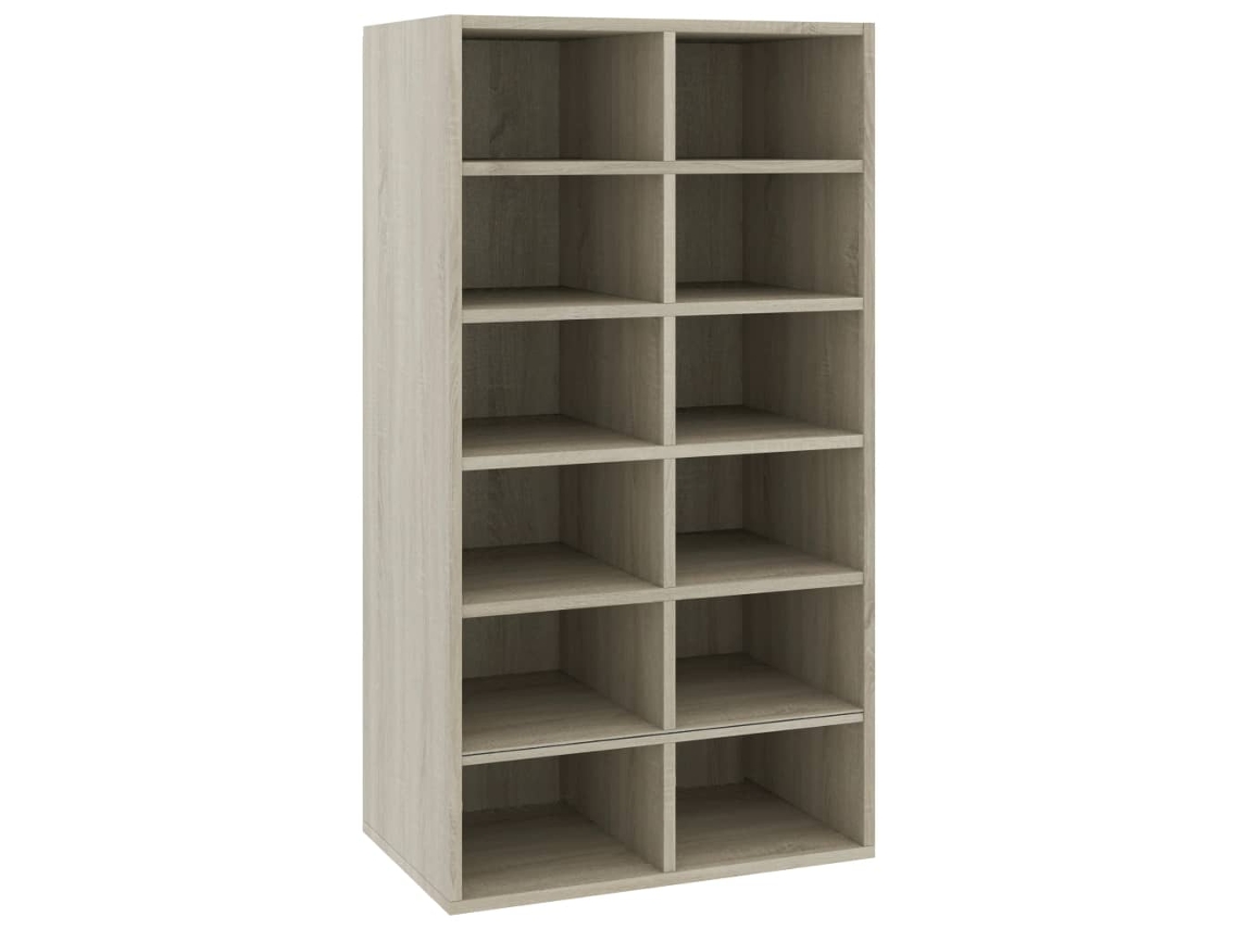 Shoe Rack, Shoe Racks Vidaxl Marrom Madeira Processada (n/a)
