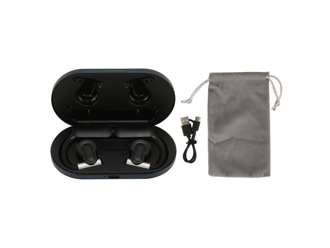 Aetheria fones de Ouvido Bluetooth 5.3 Sem Fio com Cancelamento de Ruído Azul Escuro Metal