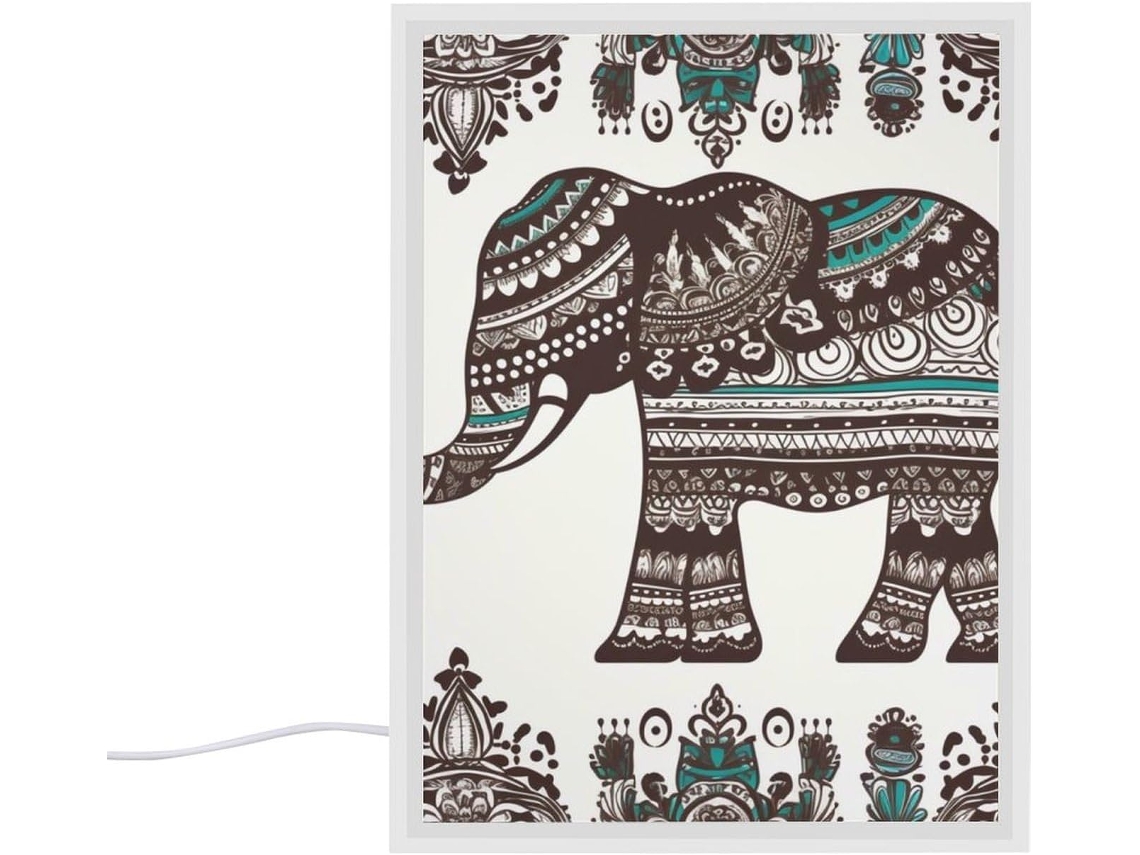 Abajur De Cabeceira Com Design Elefante Boêmio Quarto, Sala, Escrivaninha E Mesa De Computador Ideal