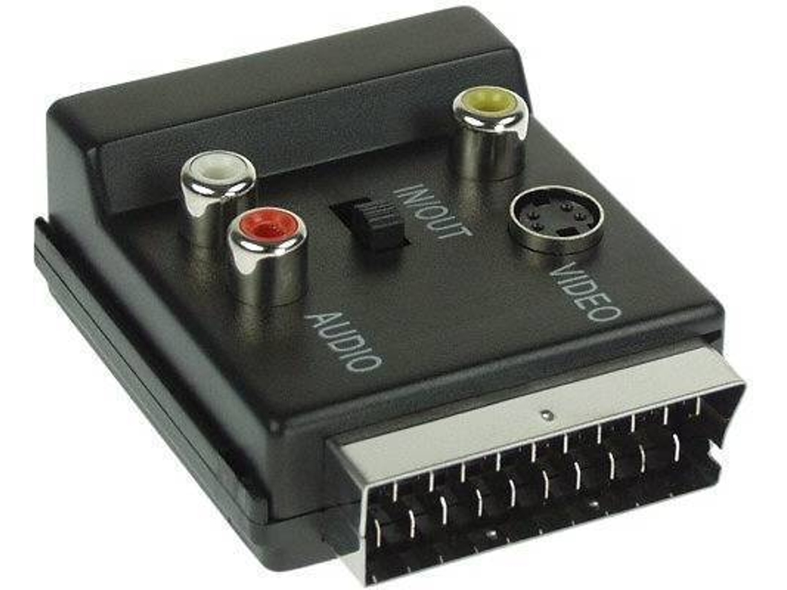 Adaptador INLINE 89959 (SCART - Preto)