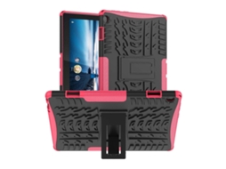Capa Protetora Para Tablet Lenovo Tab M10 X605 / X505 Com Textura De Pneu, Resistente A Impactos, Em Tpu + Pc, Com Suporte.