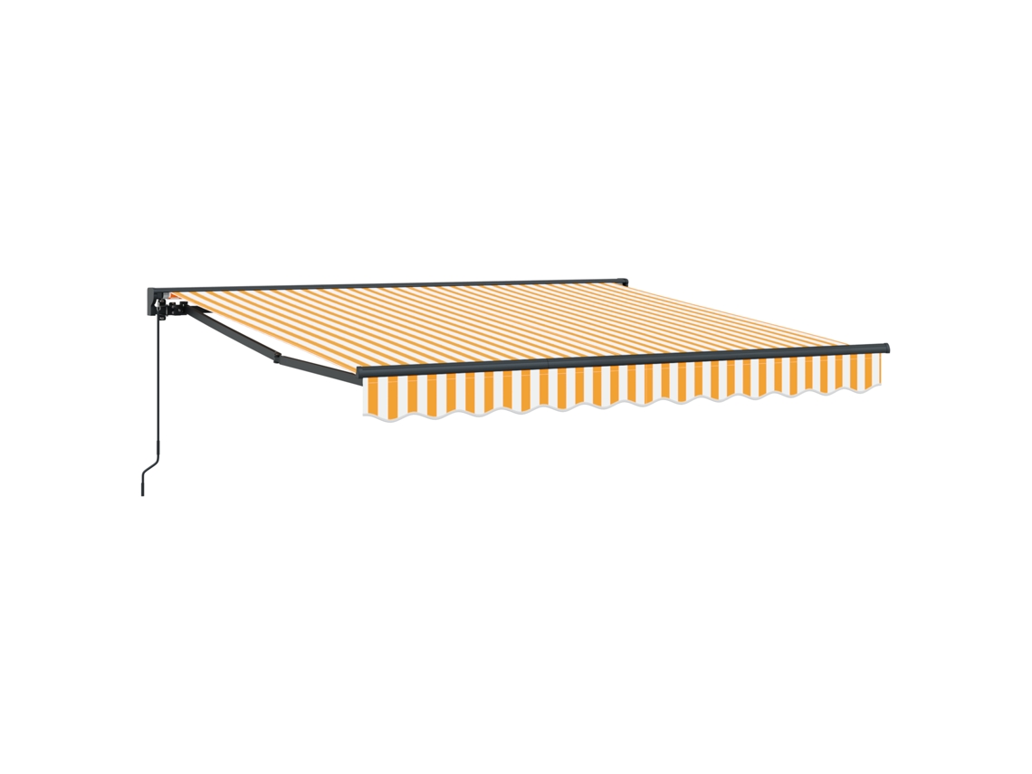 Conjunto 1 Toldo Retrátil Vidaxl Amarelo Alumínio (300 X 250 Cm)