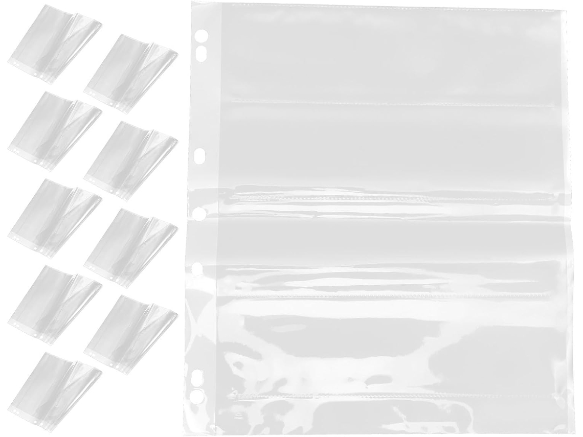 Conjunto de 10 camadas protetoras impermeáveis e à prova de poeira para negativos fotográficos, compatíveis com pastas.