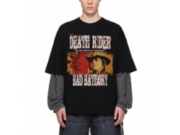 Rockinstone Death Rider Bad Bathory Black T-shirt Size:xxl