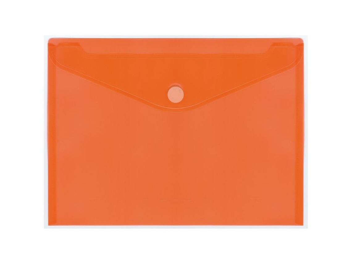 Pasta Envelope Dossier PLUS OFFICE com Velcro A4 Laranja Worten.pt