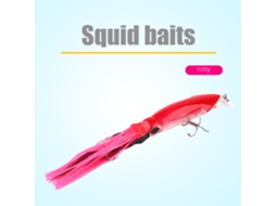 Isca de Pesca Lula 24cm/40g Vermelho Rosa