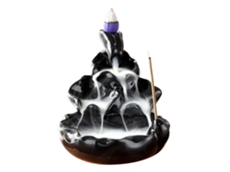 Baok - Queimador de incenso de cerâmica antigo com retorno de fluxo para relaxamento, meditação, uso doméstico, café e auxílio para dormir