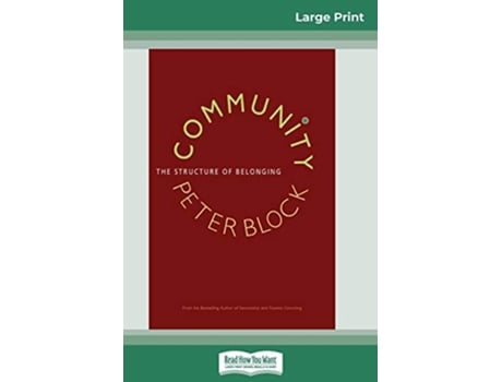 Livro Community de Peter Block (Inglês)