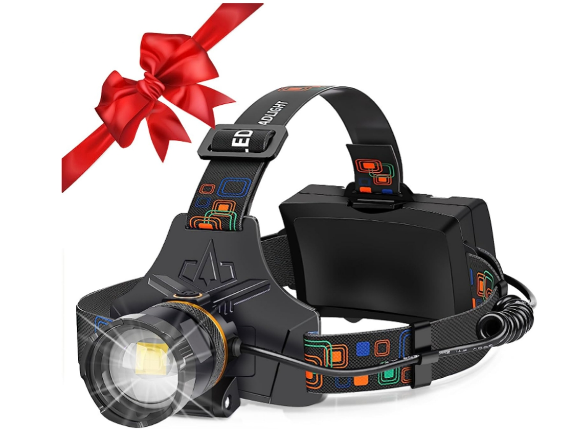 Lanterna Led Recarregável Super Brilhante 230 com Feixe Largo para Capacete HALINUIA