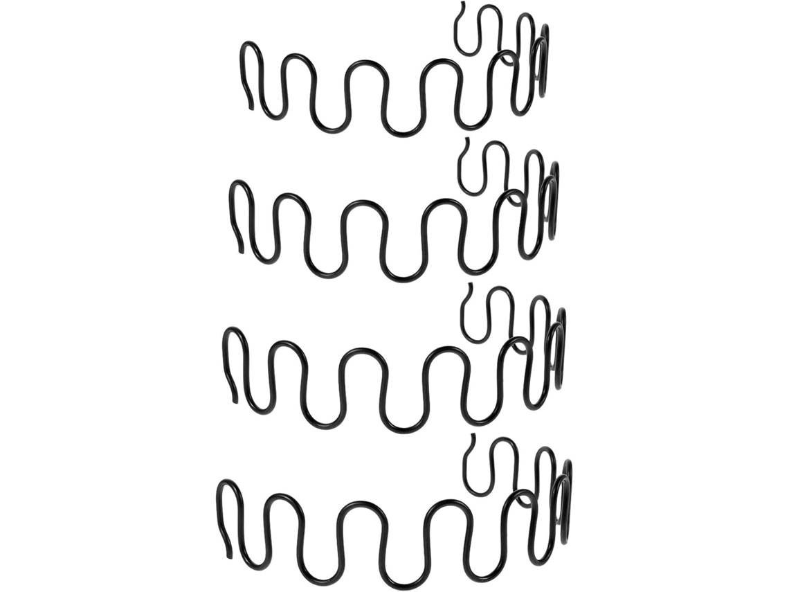 Kit De Ferragens Para Molas De Sofá Com 4 Peças, Componentes Pretos