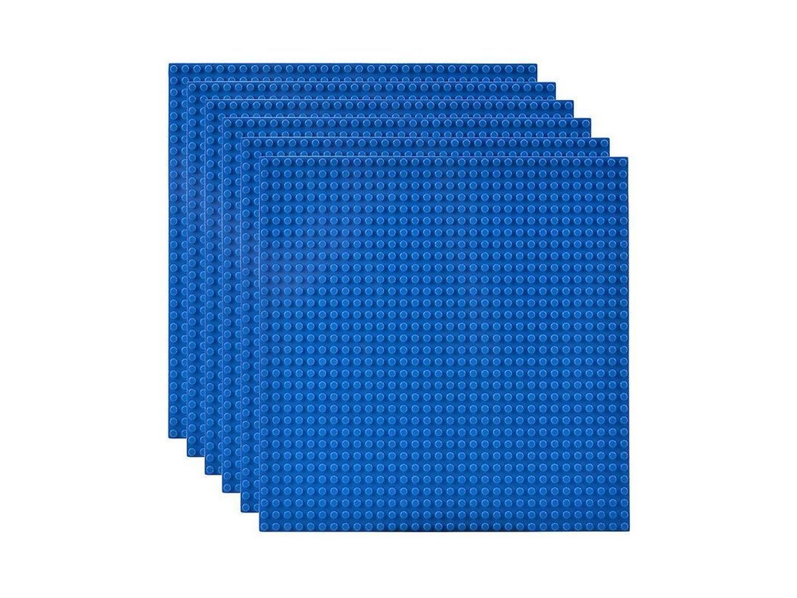 2026 bases para Bloques de Construcción, Paquete de 6 Unidades Vyq, 25x25 Cm, Verde/azul/gris, Compatibles Con Las Principales Marcas.
