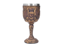 Taça de vinho Baok Nordic com revestimento em resina, estilo retrô em aço inoxidável, ideal para uísque, cerveja e coquetéis.