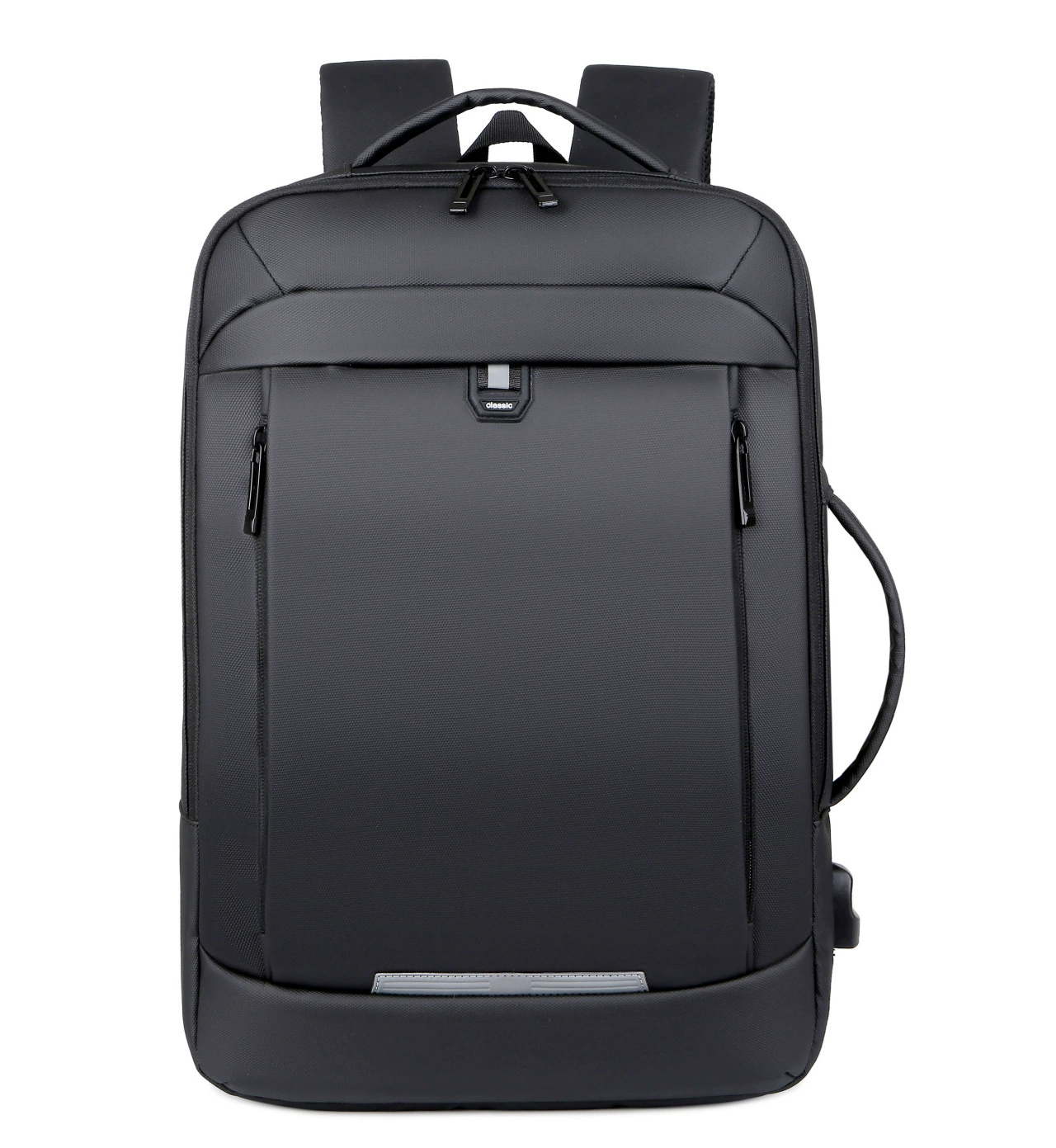 Mochila Preta Oxford Repelente Água Filme 15.6 Polegadas Multifuncional Executiva Notebook