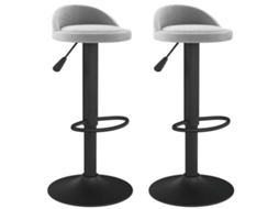 Bar Stool, Bar Stools Vidaxl Cinzeto Veludo (n/a)