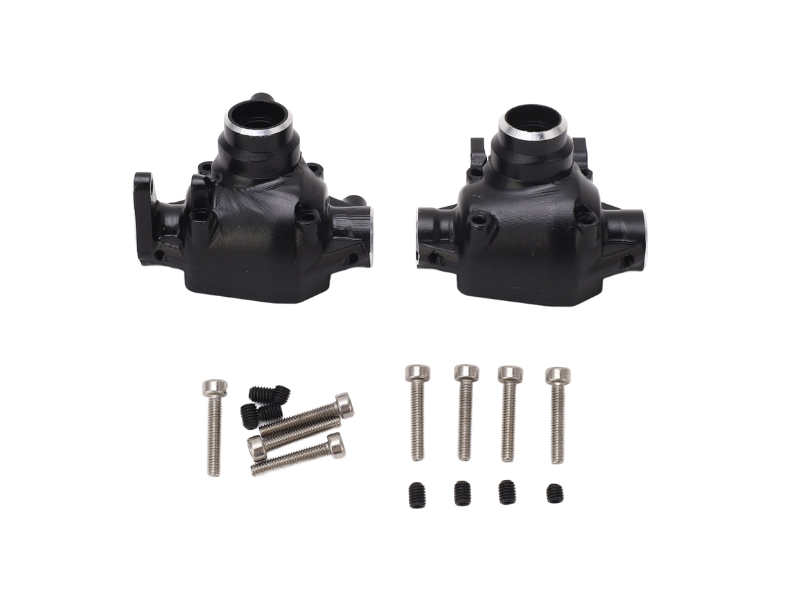 Mali kit de Carcaca Central do Eixo Dianteiro e Traseiro de Alumínio Preto para Crawler Rc Axial Scx10 Pro 1/10