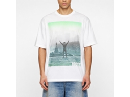 Rockinstone Rocky Movie Fade White Adult T-shirt Size:s