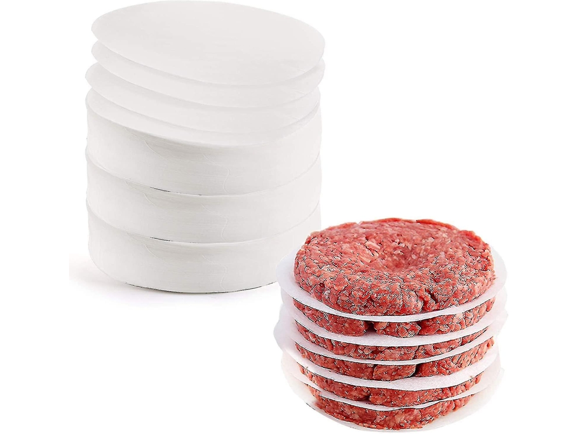 Discos de Papel Manteca Redondo para Hambúrgueres, 12 Cm, 500 Peças, Antiaderente, Sem Cera, Resistente Ao Calor