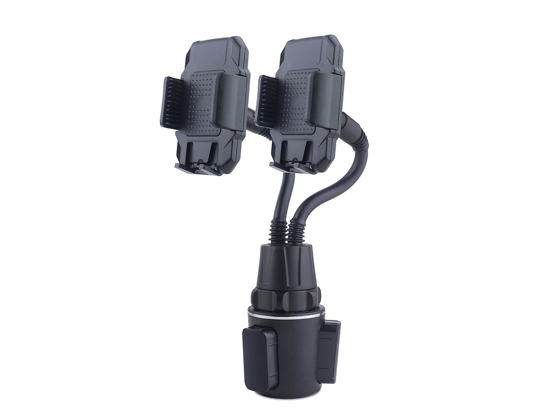 Copo De Água Para Carro 28,5 Cm Suporte Para Celular De Cabeça Dupla Para Todos Os Telefones Celulares