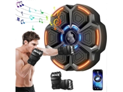 Máquina De Boxe Musical Inteligente Com Led Bluetooth, Luvas De Boxe, Alvo De Parede, 9 Modos De Velocidade E Modo De Contagem Par Aquaforge