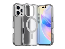 Capa Híbrida Para Iphone 16 Pro Max - Pc E Tpu Com Magsafe | Candy Design - Branca