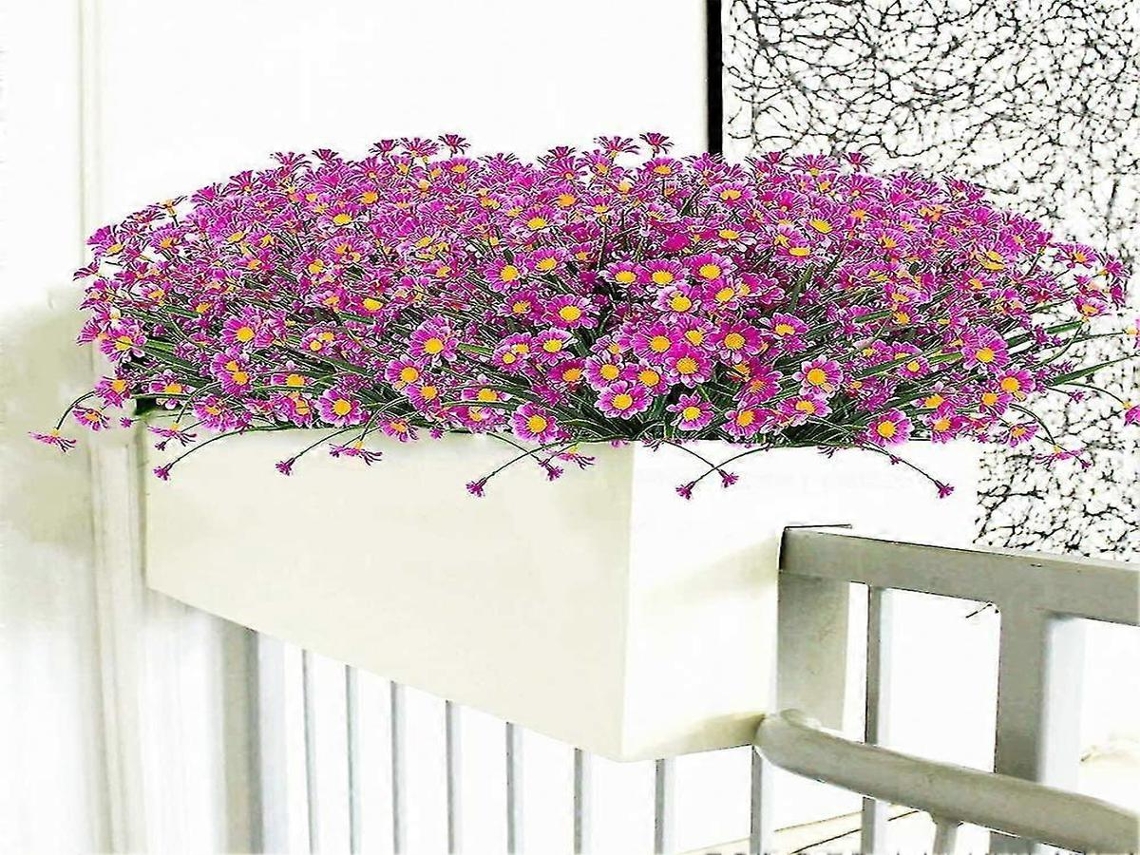 Guirlanda Artificial - 4 Peças - Branco, Verde, Plástico - Resistente Aos Raios Uv - Para Interiores E Exterior E Casamentos | Lurelia