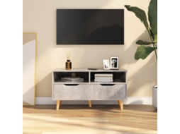 Vidaxl Móvel De Tv 90x40x48,5 Cm Derivados De Madeira Cinza Sonoma