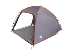 Conjunto 1 Barraca De Camping Vidaxl Cinzento Tafetá (370 X 230 X 185 Cm)