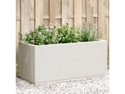 Vidaxl Vaso/floreira 80x36x35 Cm Pp Branco