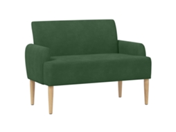 Conjunto 1 Sofá Para Dois Vidaxl Verde Cordão (116 X 67 X 81 Cm)
