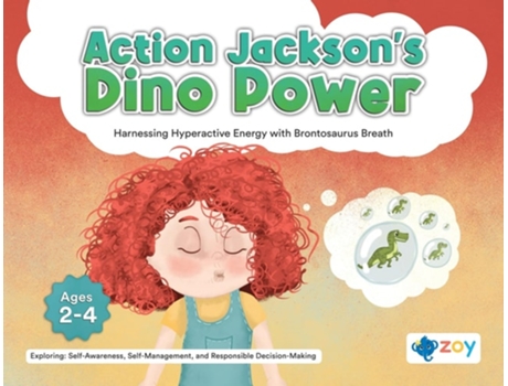 Livro Action Jacksons Dino Power Harnessing Hyperactive Energy with Brontosaurus Breath de Zoy LLC (Inglês)