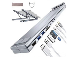 Estação De Acoplamento Dobrável Para Laptop, Projeção De Tela Hdmi De Alta Definição, Hub Multi-interface Type-c