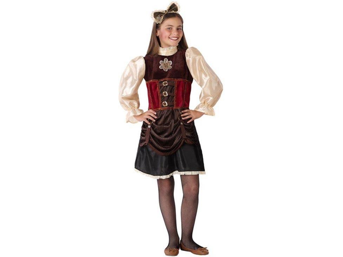 Fantasia - Steampunk Marrom - Menina - 3 Anos - Mercados E Festas Medievais