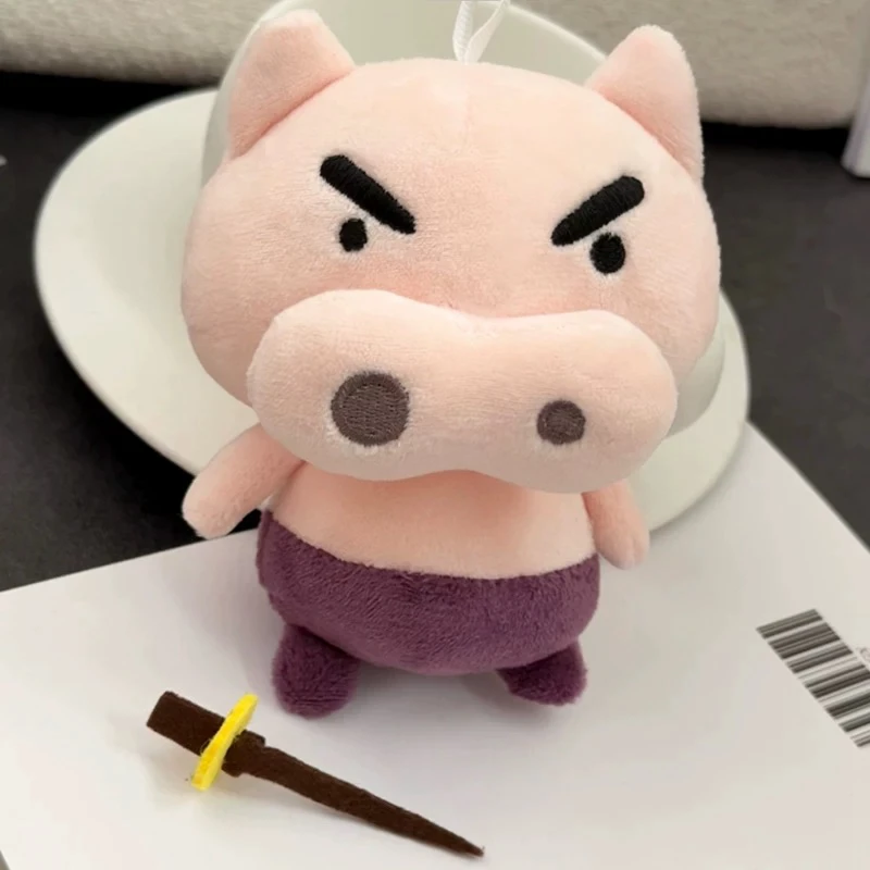 (Branco, 12 cm) Porquinho de Pelúcia de Nariz Macio com Design Animado Realista e Macio de 12 cm