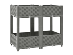 Raised Bed, Raised Beds Vidaxl Cinzeto Polipropileno (80 X 40 X 71 Cm)