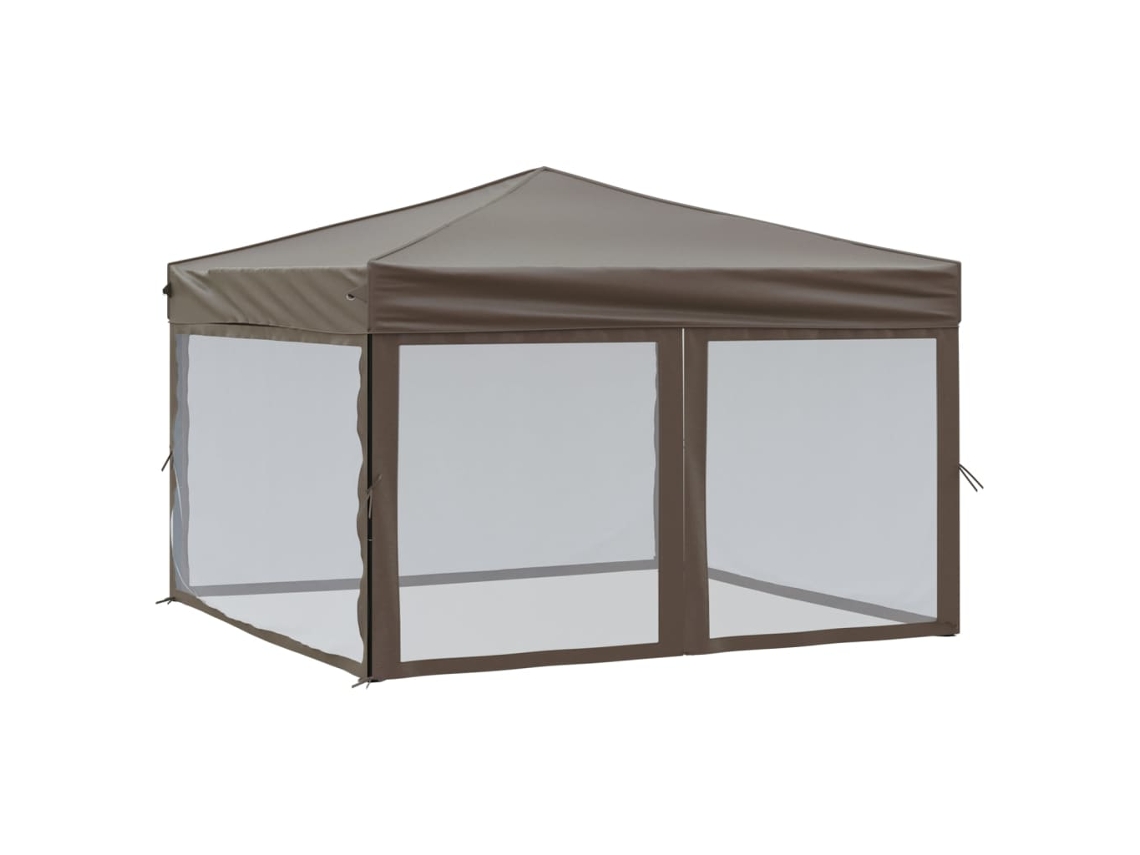 Party Tent, Party Tents Vidaxl Cinzento-acastanhado Tecido (3 X 3 M)
