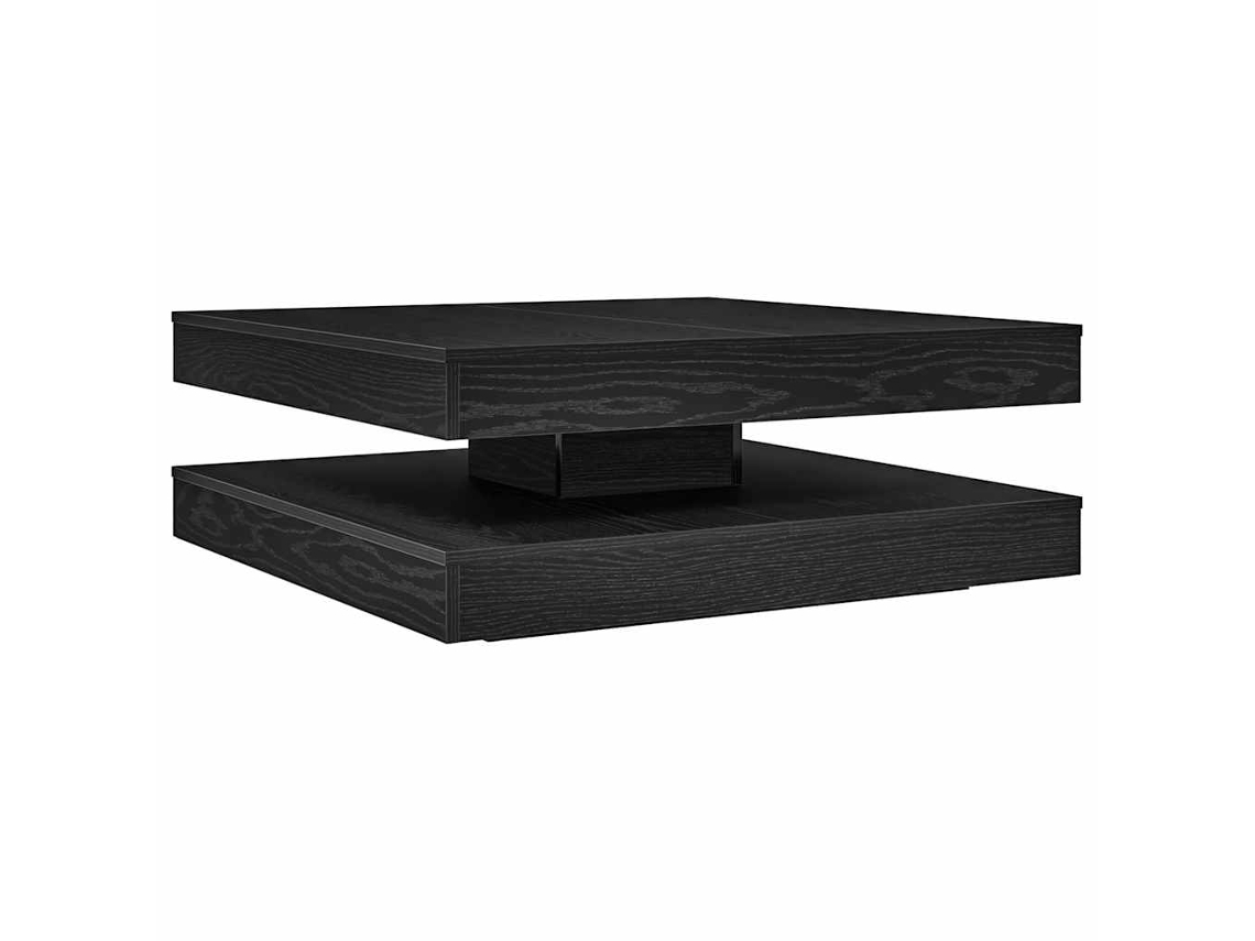 Coffee Table, Coffee Tables Vidaxl Preto Madeira Processada (90 X 90 X 34.5 Cm)