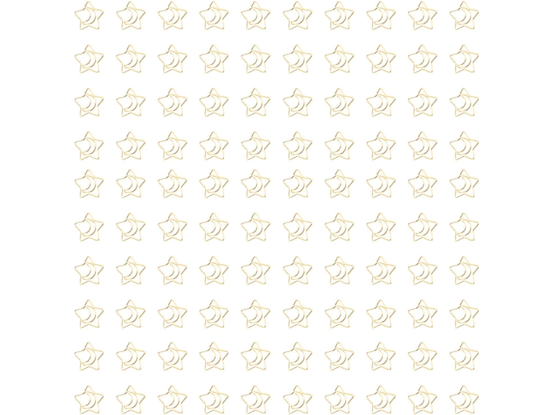 Porta Envelopes Fofo Com Clipe De Papel Em Formato De Lua E Estrela Para Uso Diário No Escritório (d Gokoco