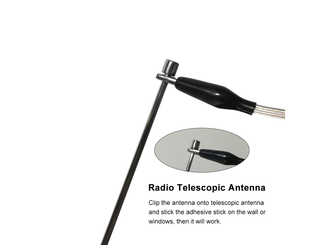 Aetheria antena de Rádio 108se com 3,2m para Melhorar Sinal, Compatível com Rádios de Mesa