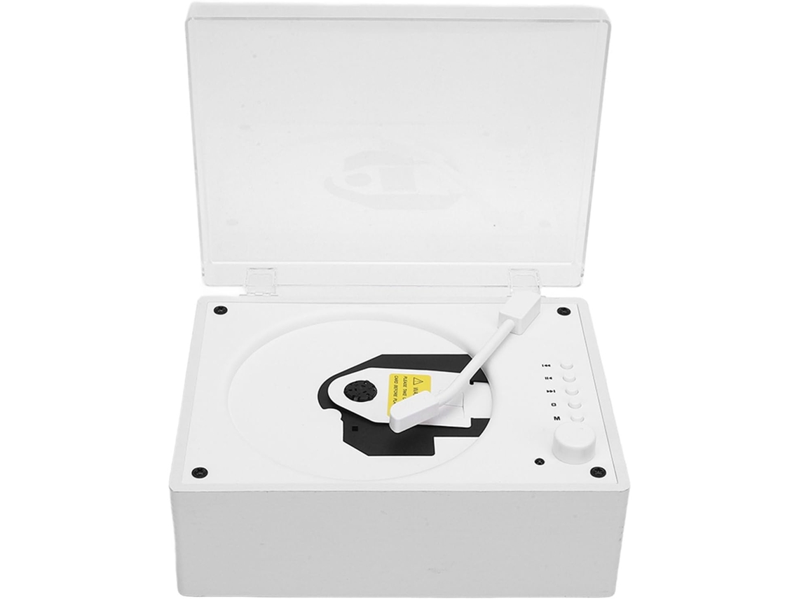 Leitor Cd Portátil Bluetooth Diyeeni, De De Mesa Retrô, Alto-falante De Madeira Com 5.0, Usb E Aux