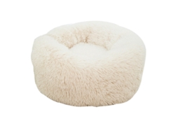 Cama De Pelúcia Bege 35cm De Estimação