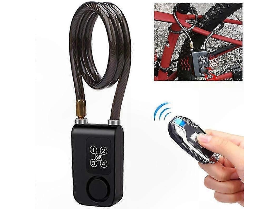 Cadeado Inteligente Antifurto Com Alarme Vibratório Para Bicicletas E Motocicletas Elétricas Com Recurso De Segurança De Cadeia De Código.