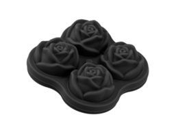 Forma De Gelo Rose, Nova, Em Silicone, Com 4 Compartimentos E Furos, Ideal Para Coquetéis
