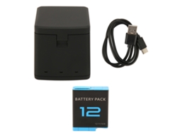 Carregador Mali de Bateria para Câmera, 3 Canais Usb