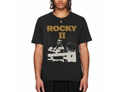 Rockinstone Rocky Movie Rocky 2 Black Adult T-shirt Size:m
