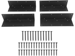 Suportes De Canto Para Canteiros Elevados, Em Aço Reforçado,s À Ferrugem E A Riscos, Para Móveis De Jardim, Mesas,