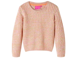 Camisola De Malha Para Criança Rosa-suave 116