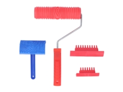 Set De Ferramentas De Pintura Com Textura De Madeira, Rolo De Borracha Para Decoração De Parede E Ambientes