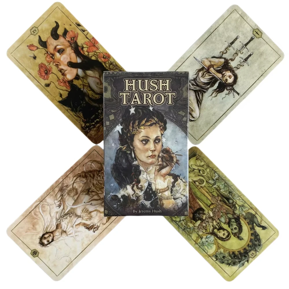 Tarô Silencioso, 78 Cartas, Cartas Oráculo, Versão Em Inglês, Adivinhação Visionária