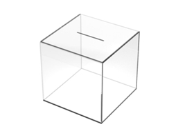 Cofrinho Formato Porquinho 12 Cm Acrílico Transparente Prova Poeira Cubo